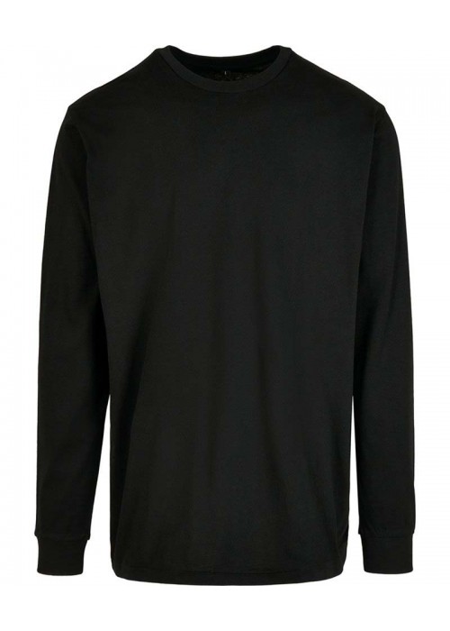 Build Your Brand Organic long sleeve with cuff rib
