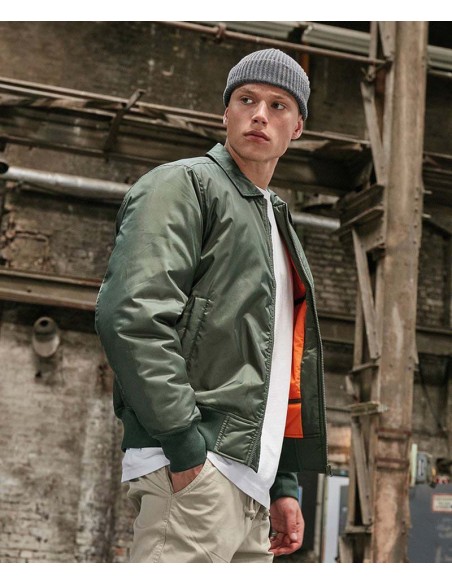 Build Your Brand Collar bomber jacket