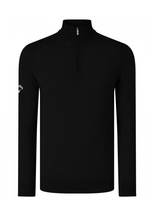 Callaway Ribbed ¼ zip Merino sweater