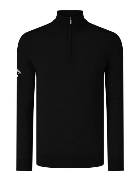 Callaway Ribbed ¼ zip Merino sweater