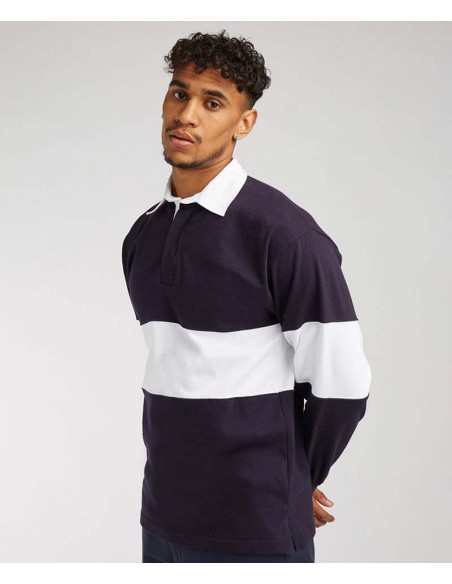 Front Row Panelled rugby shirt