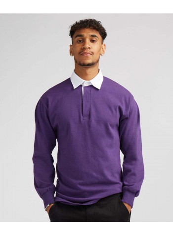 Front Row Long sleeve plain rugby shirt