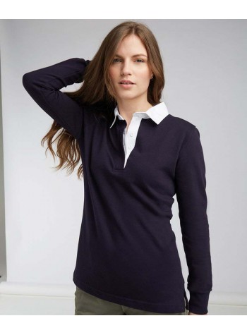 Front Row Women's long sleeve plain rugby shirt