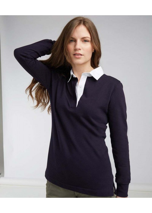Front Row Women's long sleeve plain rugby shirt