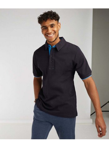 Front Row Contrast piqué polo shirt