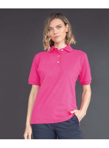 Henbury Women's classic cotton piqué polo shirt