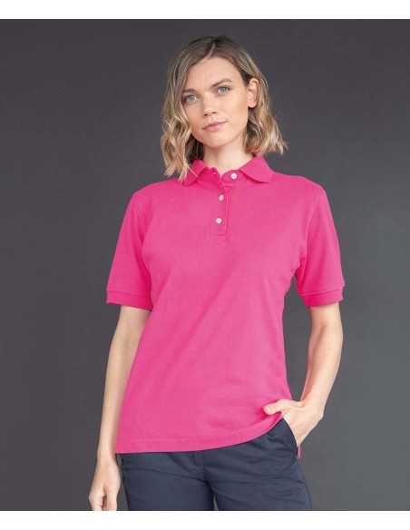 Henbury Women's classic cotton piqué polo shirt