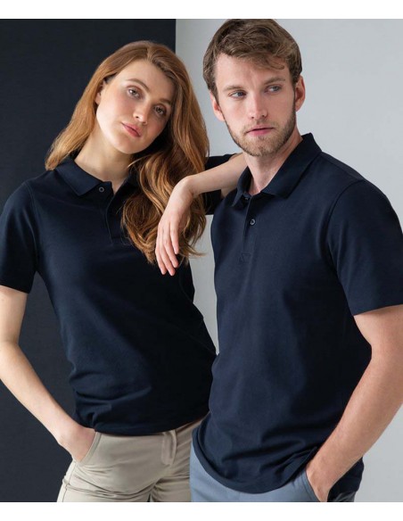 Henbury Stretch piqué polo shirt
