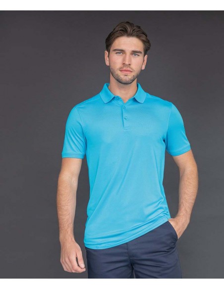 Henbury Stretch polo shirt with wicking finish (slim fit)