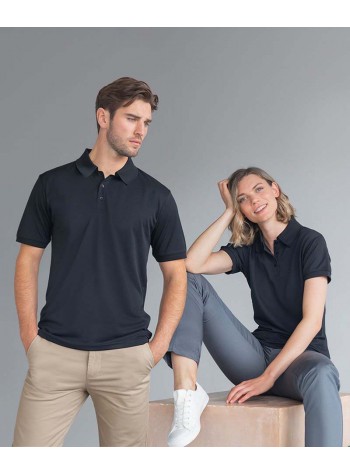 Henbury Recycled polyester polo shirt