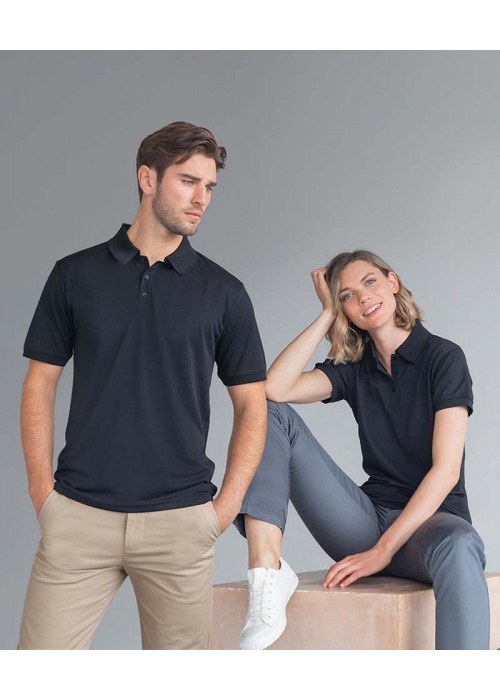 Henbury Recycled polyester polo shirt