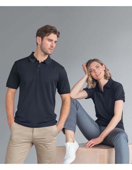 Henbury Recycled polyester polo shirt