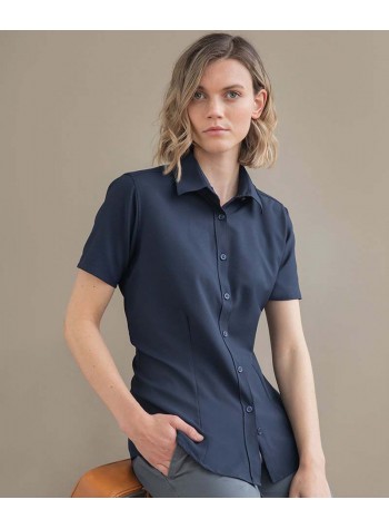 Henbury Women's wicking antibacterial short sleeve shirt
