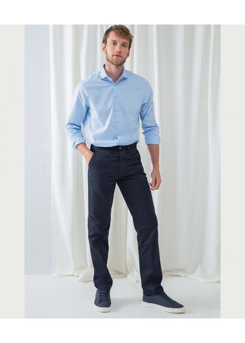 Henbury 65/35 flat fronted chino trousers