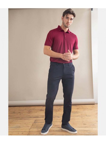 Henbury Stretch chinos with flex waistband