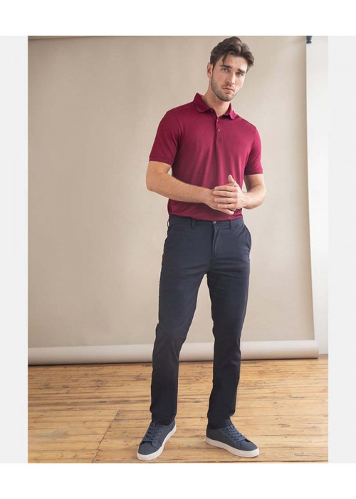 Henbury Stretch chinos with flex waistband
