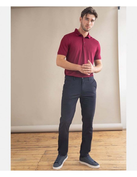 Henbury Stretch chinos with flex waistband