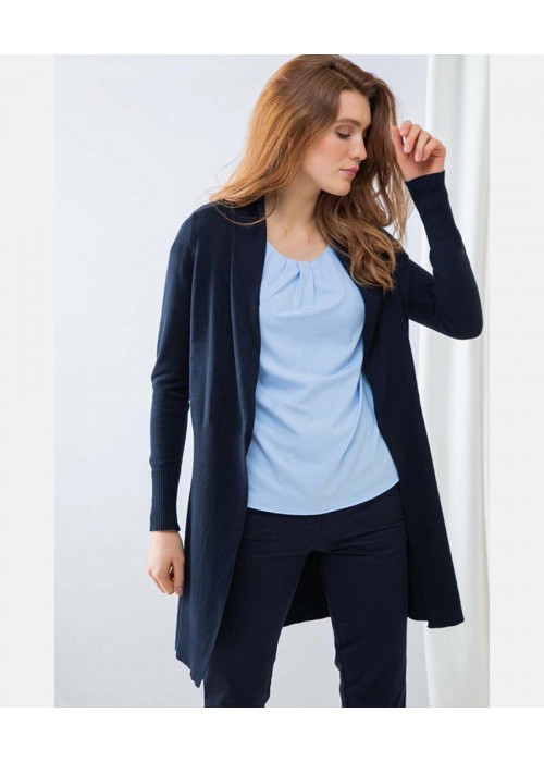 Henbury Women's longline open cardigan