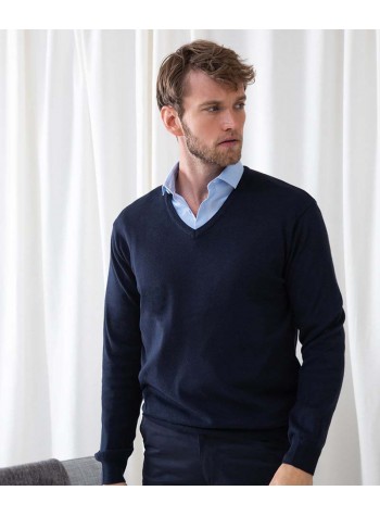 Henbury 12 gauge v-neck jumper