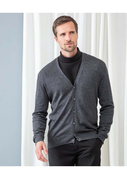 Henbury V-button cardigan