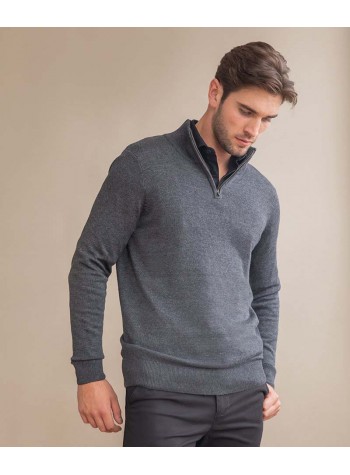 Henbury ¼ Zip Jumper