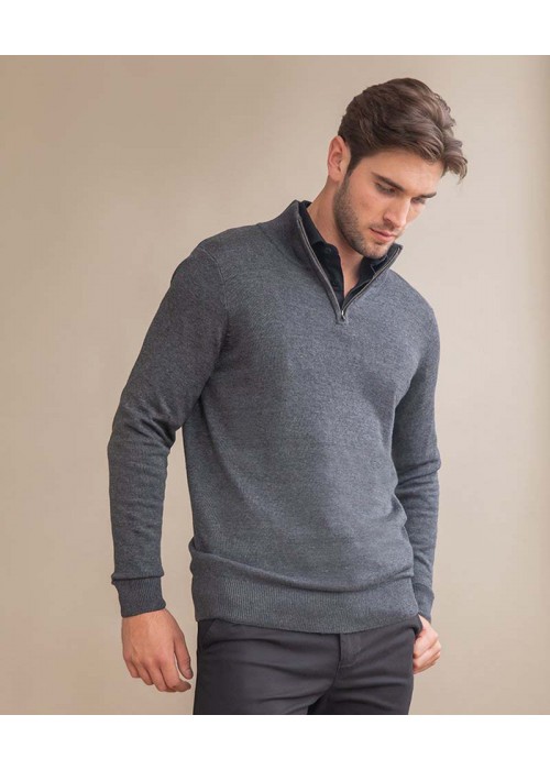 Henbury ¼ Zip Jumper