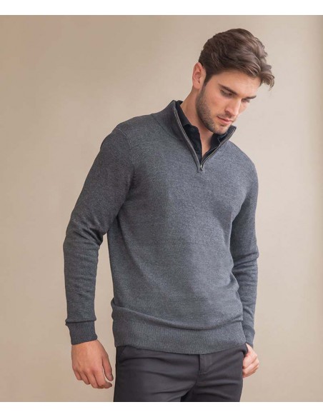 Henbury ¼ Zip Jumper