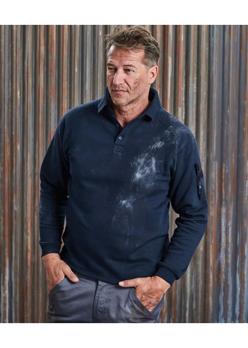 Russell Collection Heavy-duty collar sweatshirt