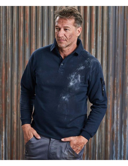 Russell Collection Heavy-duty collar sweatshirt