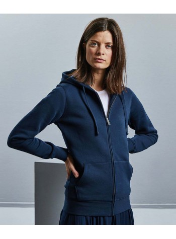 Russell Collection Women's authentic zipped hooded sweatshirt