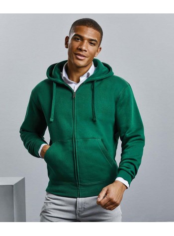 Russell Collection Authentic zipped hooded sweat
