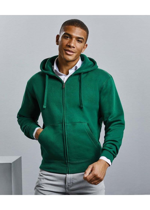 Russell Collection Authentic zipped hooded sweat