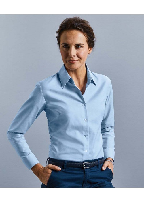 Russell Collection Women's long sleeve easycare...