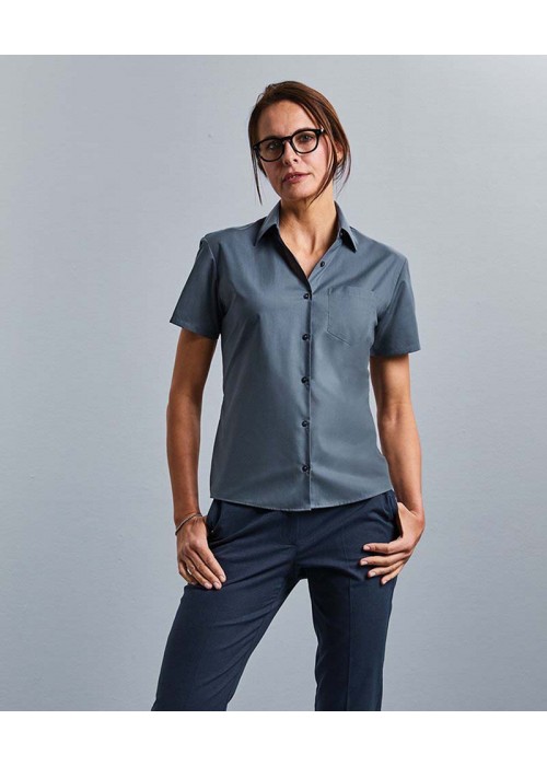 Russell Collection Women's short sleeve...