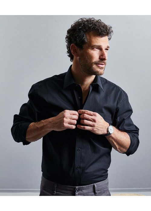 Russell Collection Long sleeve pure cotton...