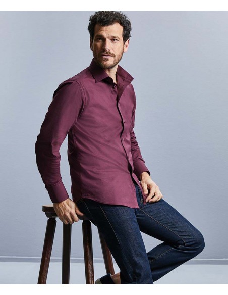 Russell Collection Long sleeve easycare fitted shirt