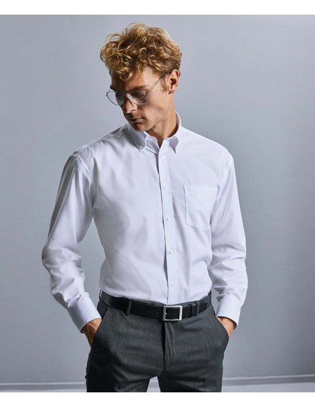 Russell Collection Long sleeve ultimate non-iron shirt