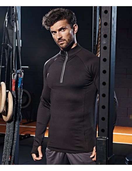 AWDis Just Cool Cool Flex long half-zip top