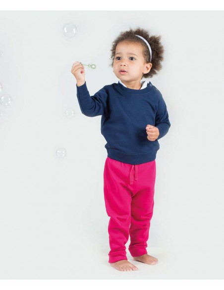 Larkwood Crew neck sweatshirt with shoulder poppers