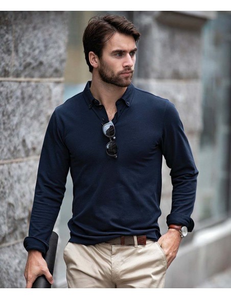 Nimbus Carlington deluxe long sleeve polo