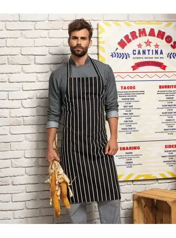 Premier Striped bib apron