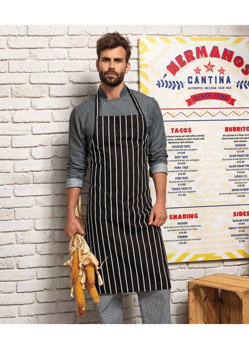 Premier Striped bib apron