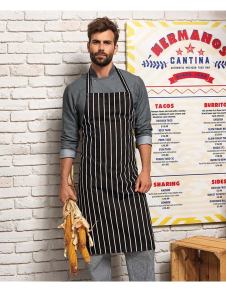 Premier Striped bib apron
