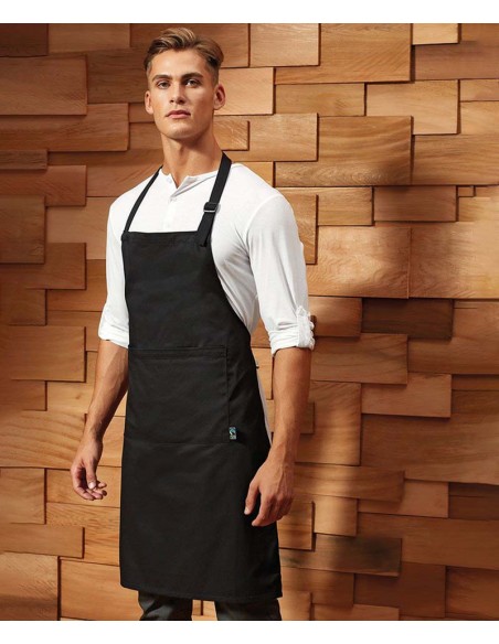 Premier Cotton bib apron, organic and Fairtrade certified