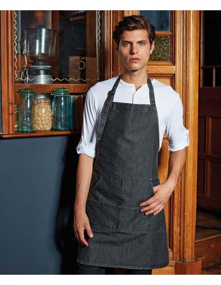 Premier Jeans stitch bib apron