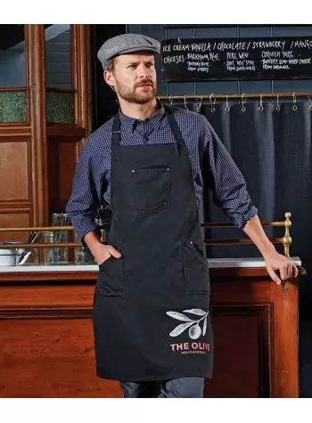 Premier Chino cotton bib apron
