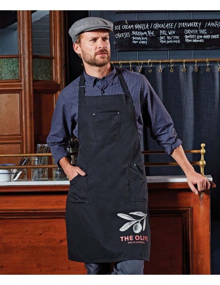 Premier Chino cotton bib apron