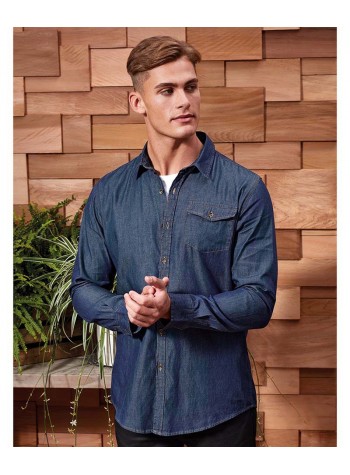 Premier Jeans stitch denim shirt