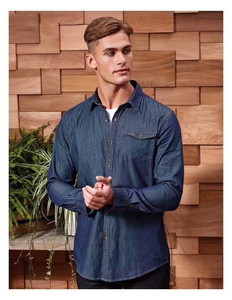 Premier Jeans stitch denim shirt