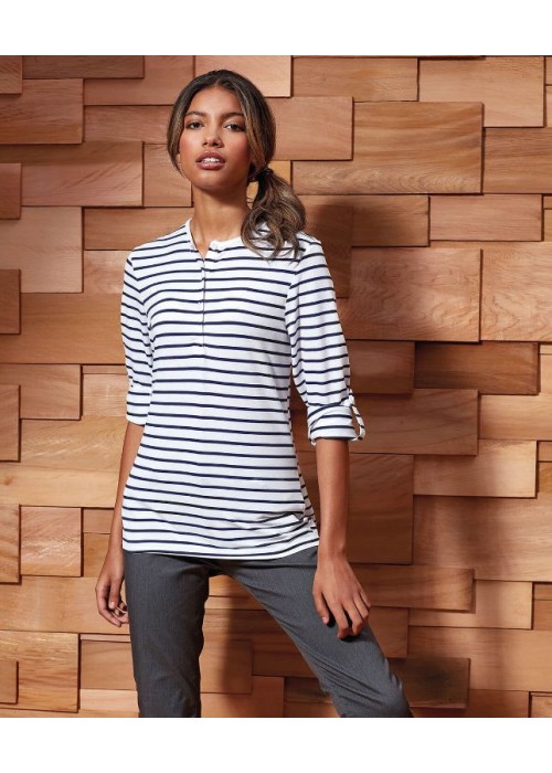 Premier Women's Long John roll-sleeve tee